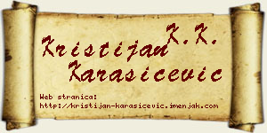 Kristijan Karašićević vizit kartica
